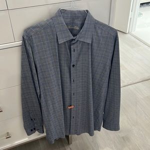 Beautiful shirt, blue, with hints of gray and white